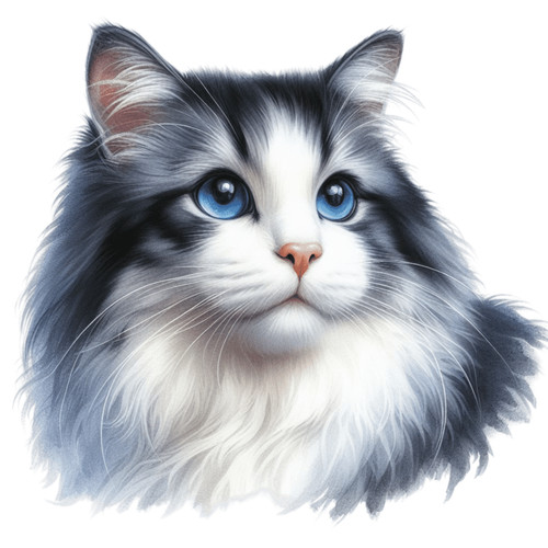 Norwegian forest cat vinyl - forest,