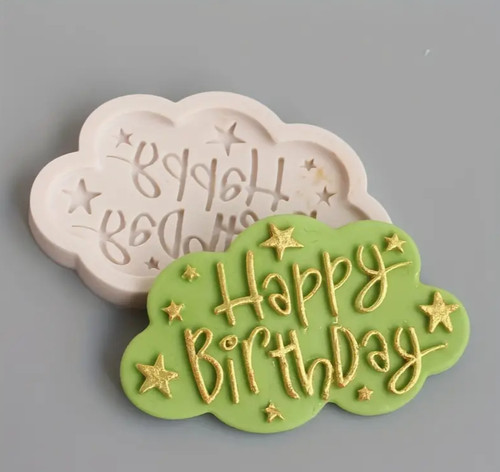 Happy birthday letter silicone - birthday,