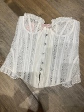Agent Provocateur White "MARIE" Corset -  LARGE C/D Cup - Brand New with Tags!