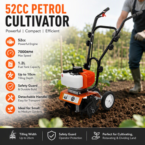Petrol cultivator tiller - cultivator,