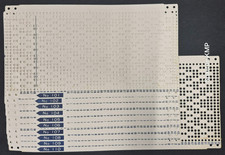 PC61 BROTHER KNITTING MACHINE PUNCH CARDS BASIC PATTERN SET 101-110 SET OF 10