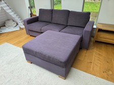 Grey 3 Seater Sofa with Large