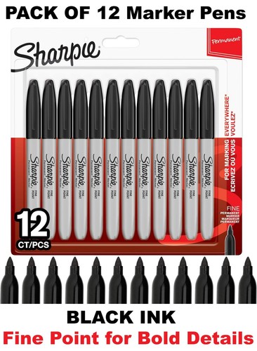 Sharpie black fine point - x,