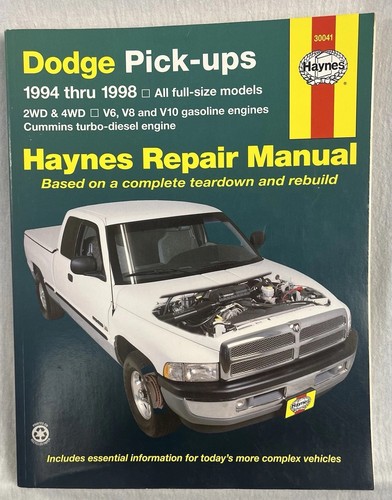 Haynes 1994 repair 30041 - 1994-98, #30041