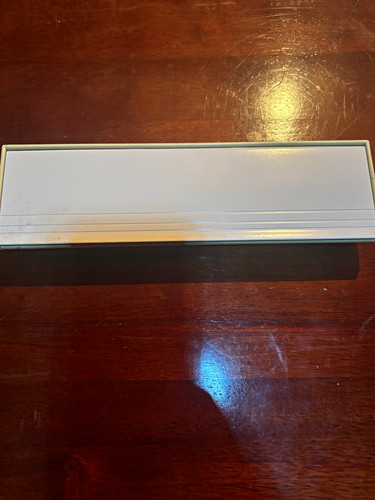 Silver metal letterbox - silver,