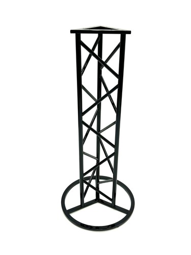 Black high table base poseur - black,
