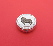 Sheltie design Round Pill Box