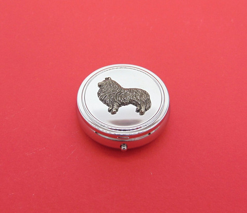 Sheltie design round pill - sheltie,