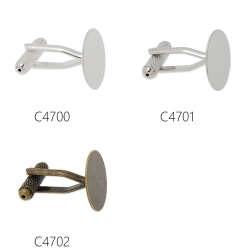 20pcs 16mm round - flat, bezel