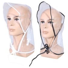 Practical PVC Rain Hat for Rainy Weather Wear Waterproof Rain Bonnet Waterproof