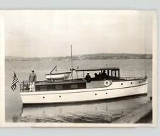Cruiser Boat 'Blue Haven' Before LOST AT SEA New York VINTAGE 1928 Press Photo