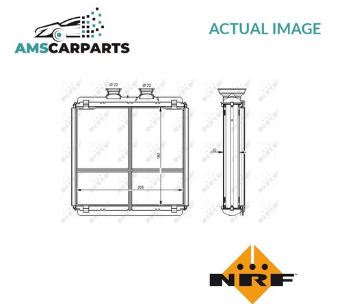 Heater radiator exchanger - radiator, lhd