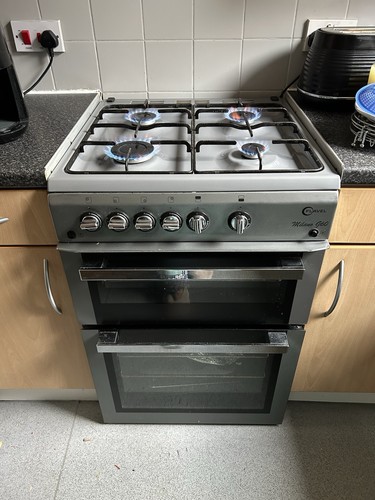 Silver grey gas - silver, cooker/oven