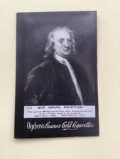 Ogden's Guinea Gold Cigarette Card - Sir Isaac Newton 119  BA685