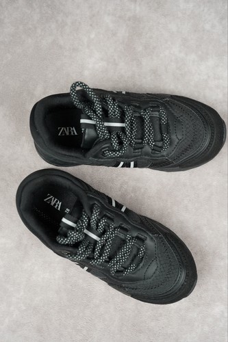 Zara kids black trainers 28 - black,