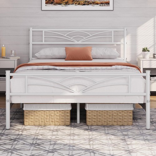 Full size metal bed frame - size,