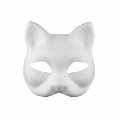 Paper mache mask - paper, hand-painted