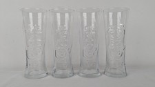Set Of 4x Carlsberg 1847 Heavy Beer Pint Glasses For Home Bar