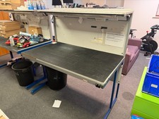 IT Technician Antistatic Work Bench and shelf - with power, lights and ethernet