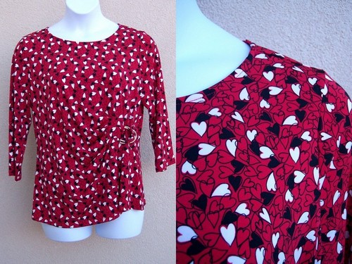 Liz claiborne red black white - claiborne,
