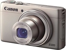 Canon Digital Camera PowerShot S120 Silver F-Value 1.8 Wide Angle 24mm PSS120