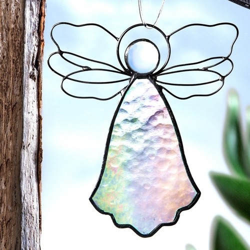 Stained glass angel sun - angel,