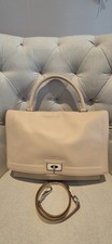Givenchy Shark Top Handle/Satchel Medium Beige Pebbled Leather Women's handbag 