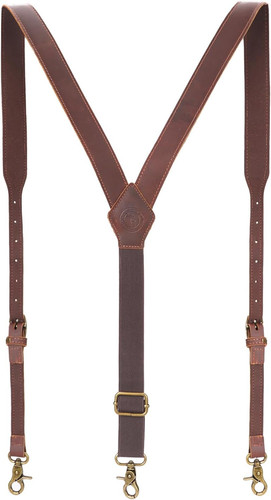 Heavy duty suspenders - suspenders, leather
