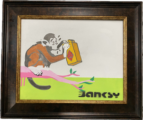 Banksy graffiti art gas - graffiti, drunk