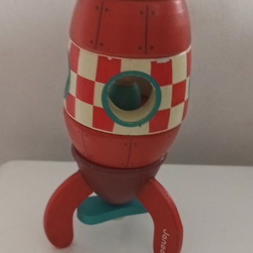 Janod wooden rocket stacking - janod,