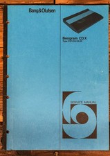 Bang Olufsen Beogram CDX CD-X CD Player Service Manual *Original*