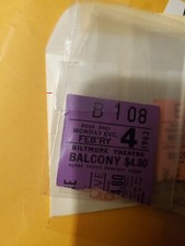 Old Vintage Theater Nyc Ticket