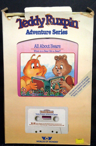 Vintage teddy ruxpin - teddy, cassette