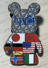 Disney Pin Vinylmation Epcot World Showcase Mystery Pin Collection Park 4 Series