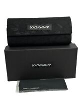 NEW Dolce & Gabbana Small Black Lace Semi-Soft Flip Top Eyeglasses Case With Box