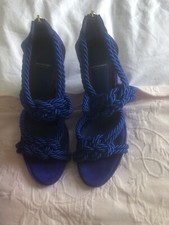 Maison Ernest Cobalt Suede Wedges