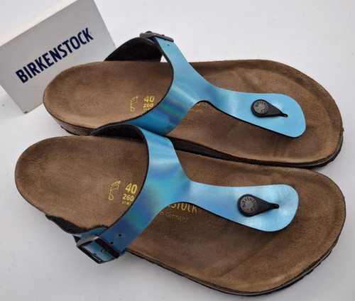 Birkenstock gizeh blue - birkenstock,