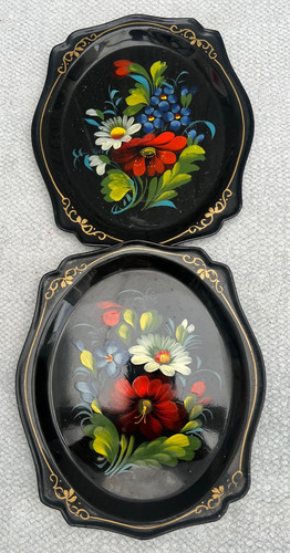 Vintage black russian folk - black,