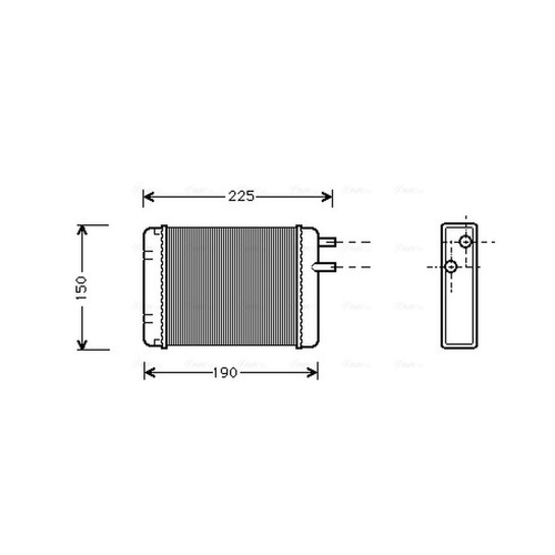 Heater matrix for austin mini - heater,