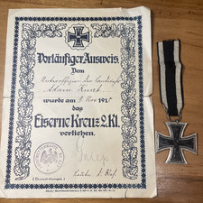 Original WW1 German EK2 Iron