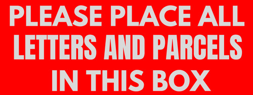 Place letters and parcels - letters,