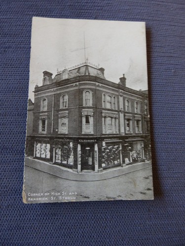 Postcard corner high street - postcard, of