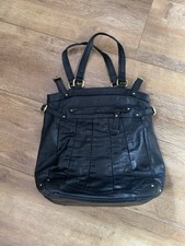 Whistles Regent Black Leather Tote Bag