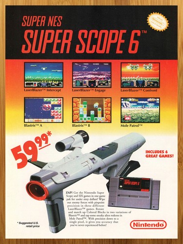 1991 snes super scope - snes, 6