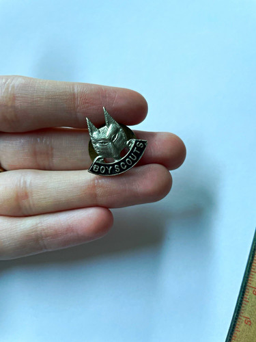 Vintage boy scouts wolf cub - wolf,