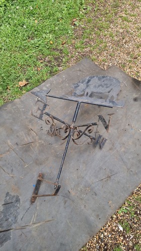 Handmade pig weather vane - pig, /