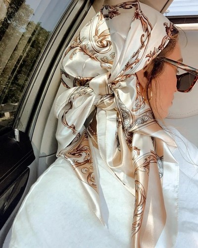 Women satin silk feel - feel, head