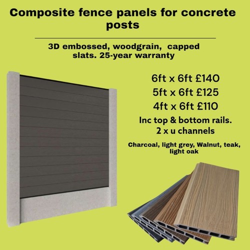 Capped composite fence panel - composite,