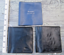 3 x Vintage Pocket Window Fly Fishing cast Wallet with vintage casts & flies vgc