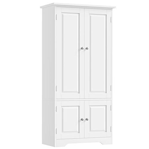 Elegant white tall storage - elegant,